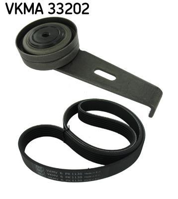 Kit de courroie d'accessoire (Courroie d’alternateur) SKF VKMA 33202